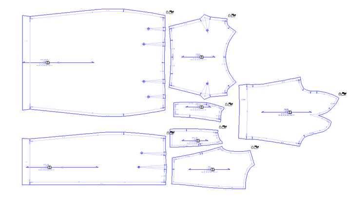 Gestion couture MTL | Service complet de dessin de patrons; développement de patronage, numérisation, gradation, placement, coupe et confection d’échantillons, formation et consultation destinés aux professionnels et entreprises | Gradation patronage